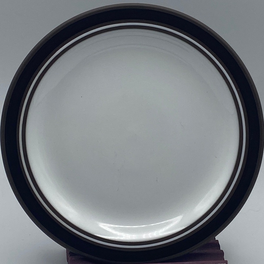 Hornsea Pottery Contrasts‎ Bread & Butter Appetizer Plate (s) Brown Black